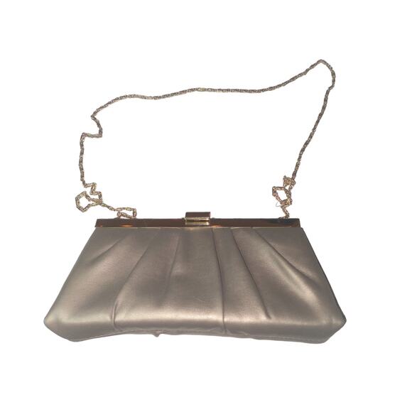 Jessica McClintock Gold evening purse - Picture 1 of 3